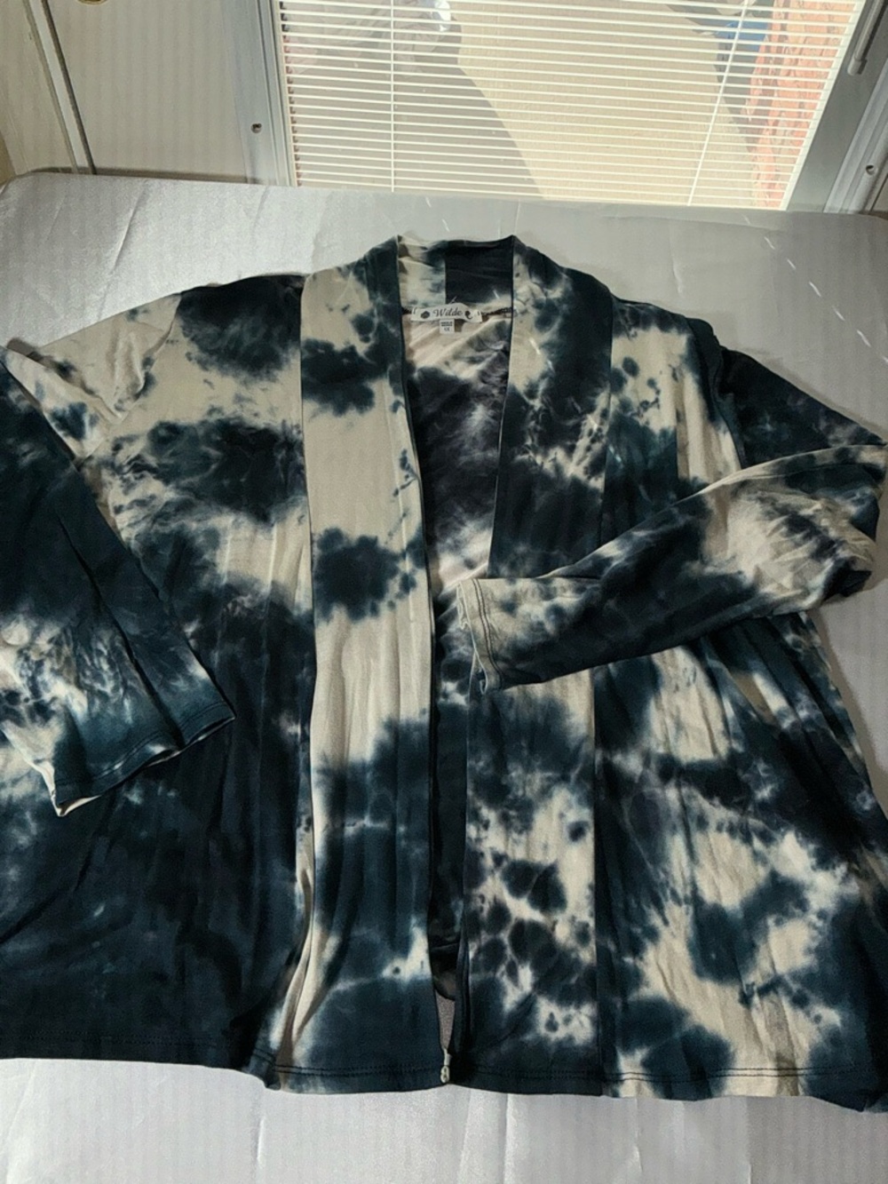 Wilde Tie-Dye Open Front Cardigan Size 1X - Picture 5 of 12